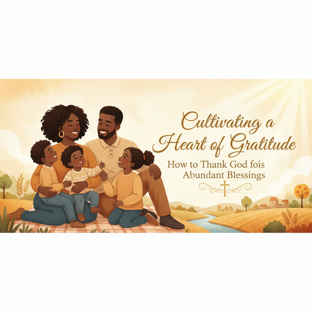 Cultivating a Heart of Gratitude: How to Thank God for His Abundant Blessings