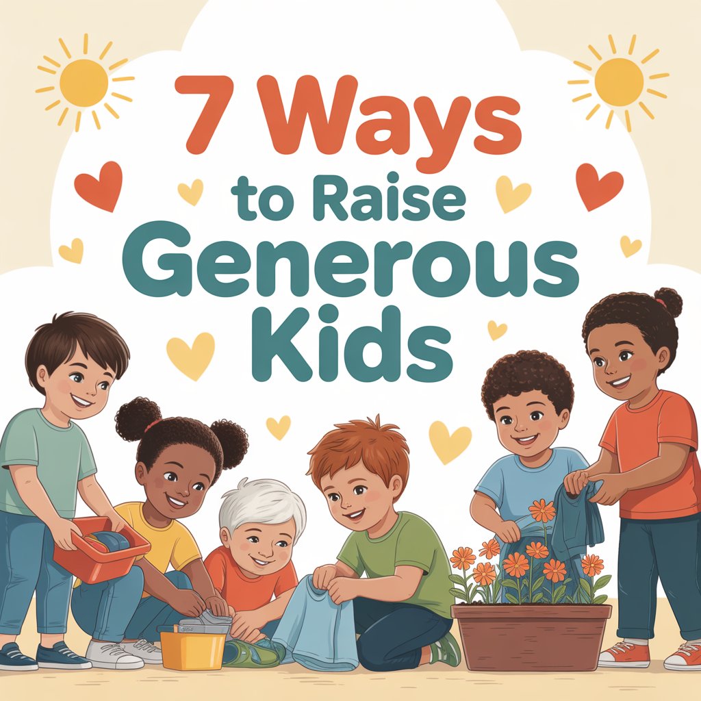7 Ways to Raise Generous Kids
