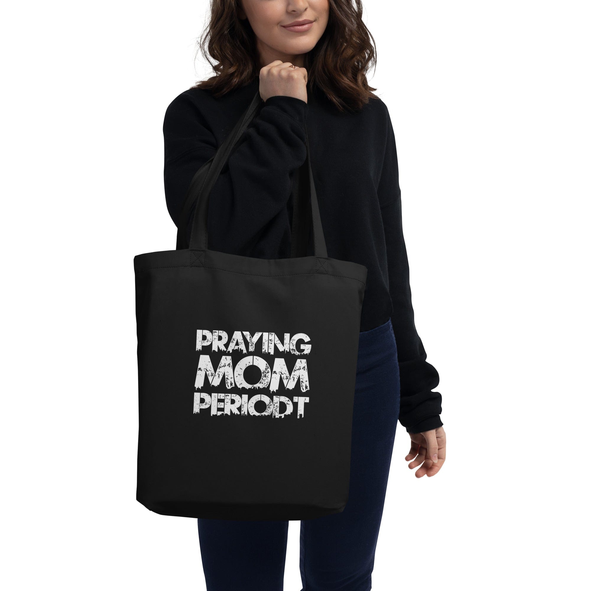 Premier Glory Wear Black Praying Mom Periodt Eco Tote Bag