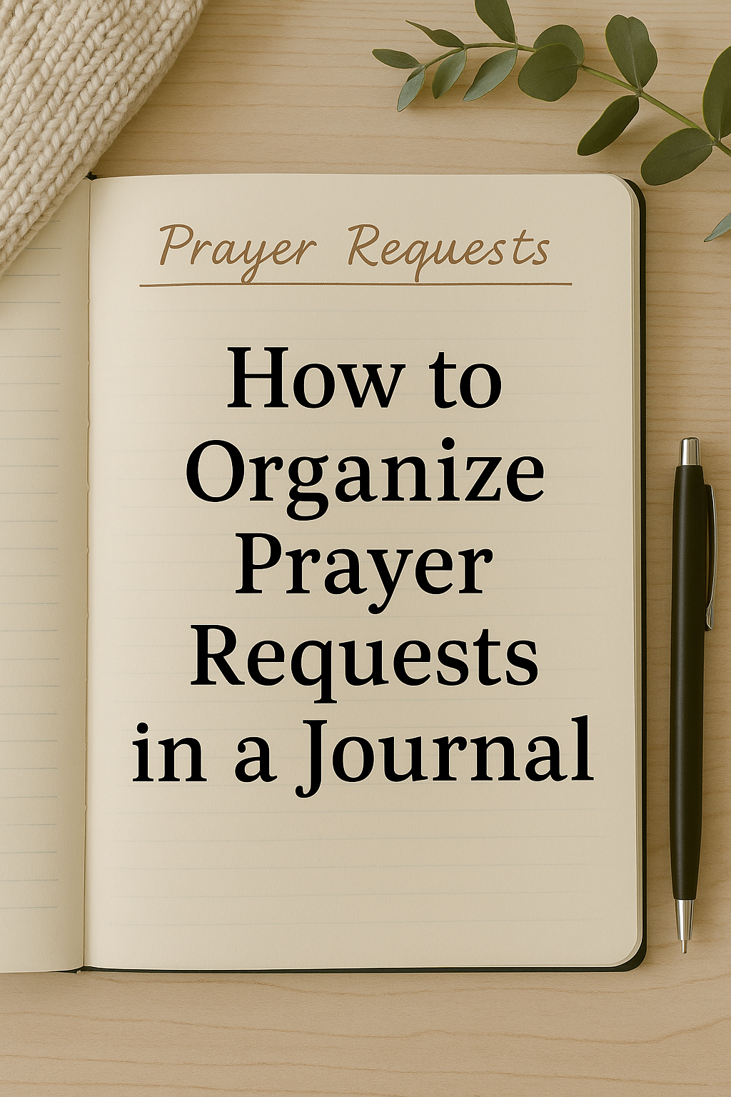 How to Organize A Prayer Journal