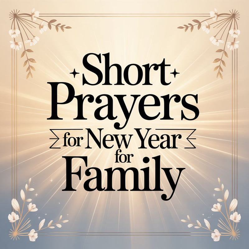 Short Prayers for New Year for Family – Premier Glory Wear