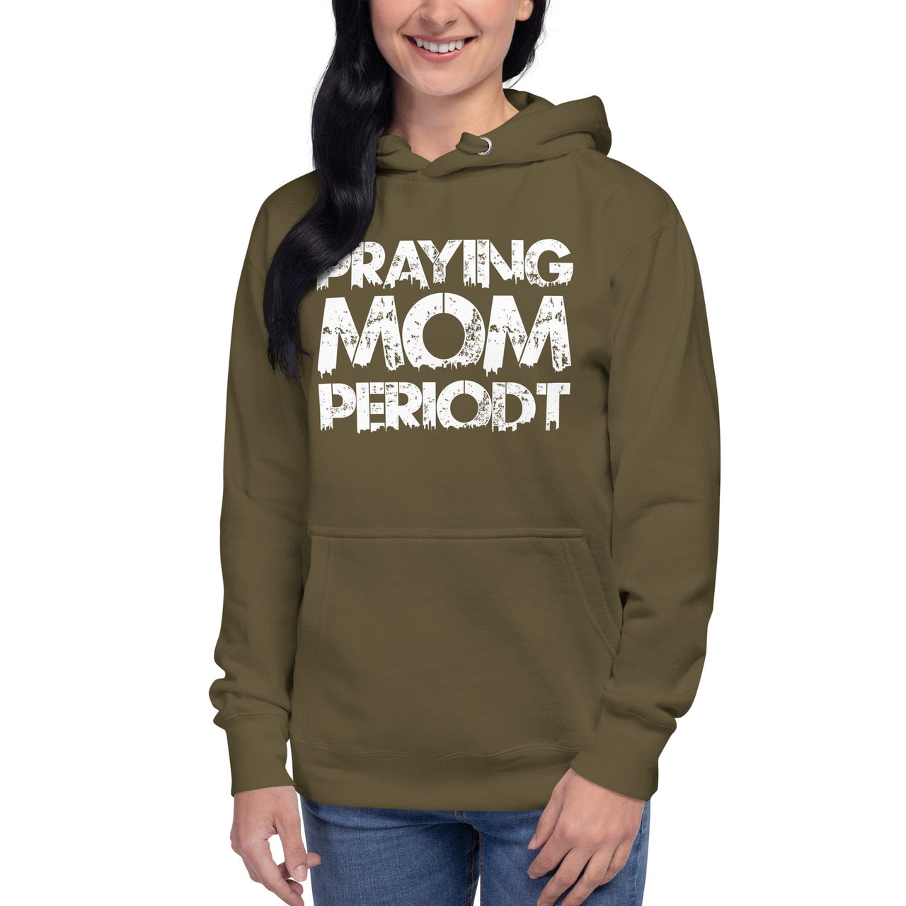 Premier Glory Wear Military Green / S Praying Mom Periodt (Multi Colors) Unisex Hoodie