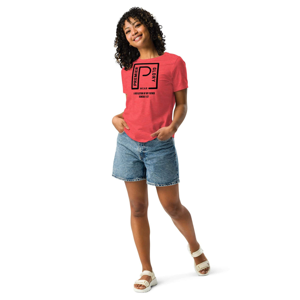 Premier Glory Wear Heather Red / S Premier Glory Wear (Multi-Colors) Women's Relaxed T-Shirt