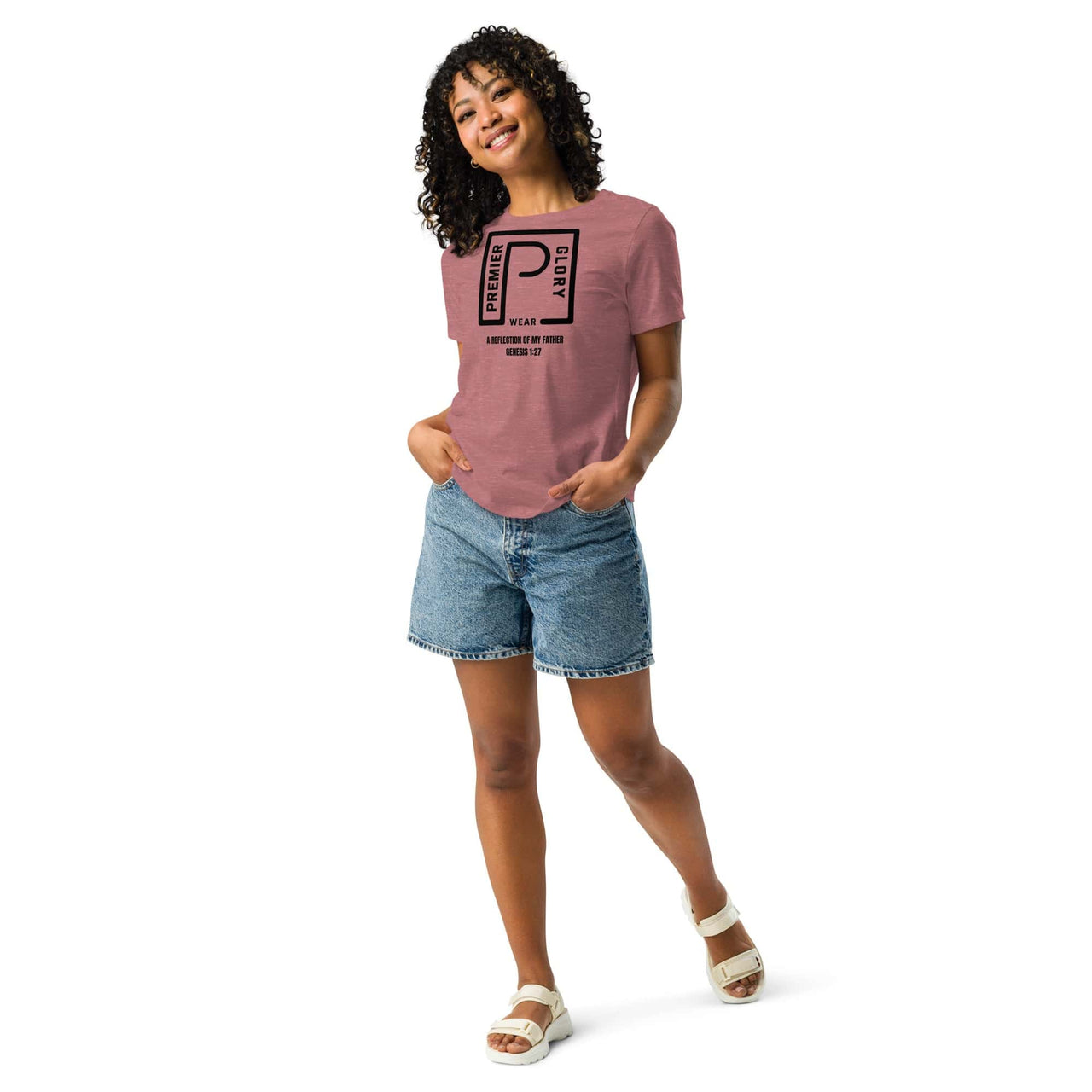 Premier Glory Wear Heather Mauve / S Premier Glory Wear (Multi-Colors) Women's Relaxed T-Shirt