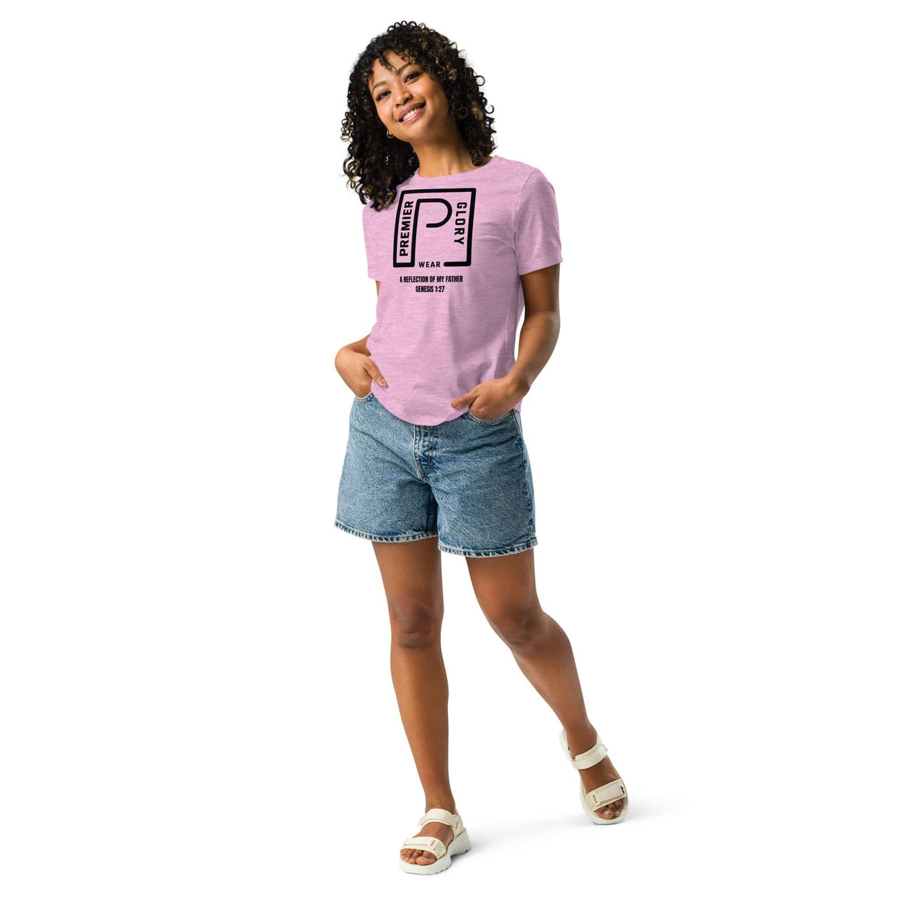 Premier Glory Wear Heather Prism Lilac / S Premier Glory Wear (Multi-Colors) Women's Relaxed T-Shirt