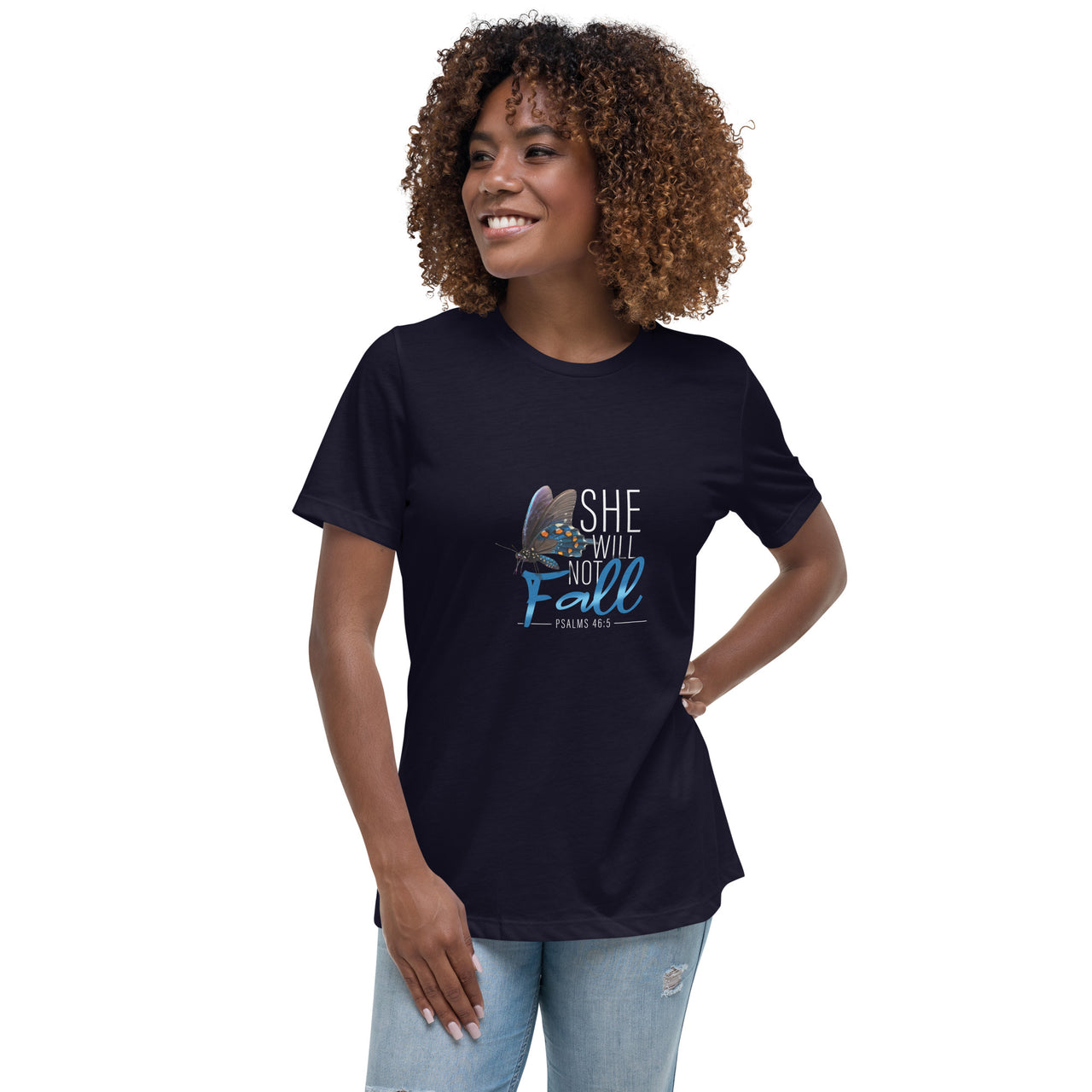 [She Will Not Fall]Women's Relaxed T-Shirt